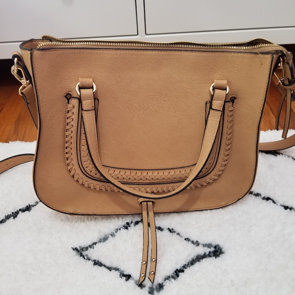 Sole society destin satchel camel